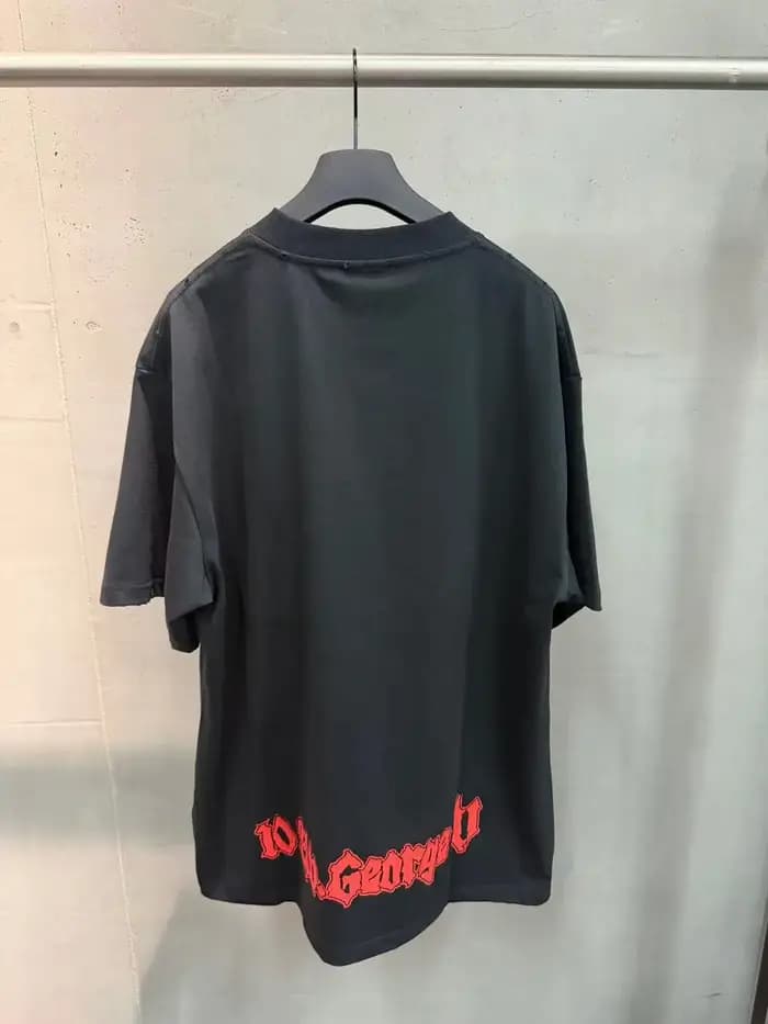 T-shirt à manches courtes 26SS Summer Street Paris avec grand logo