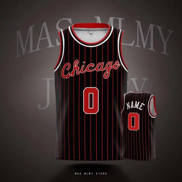 Maillots de basket-ball personnalisés de l'équipe de Chicago pour enfants et adultes