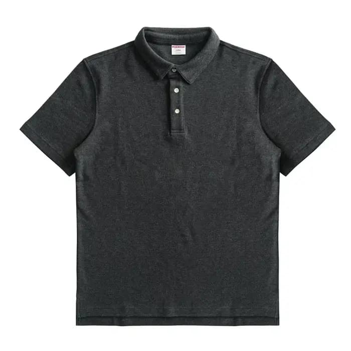 Sauce Zhan hommes T-shirt col Henry solide Polo pur coton manches courtes décontracté coupe ample 25