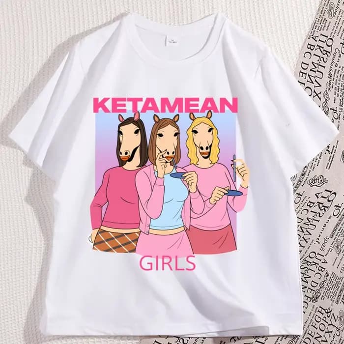 Ketamean filles T-shirt décontracté coton à manches courtes