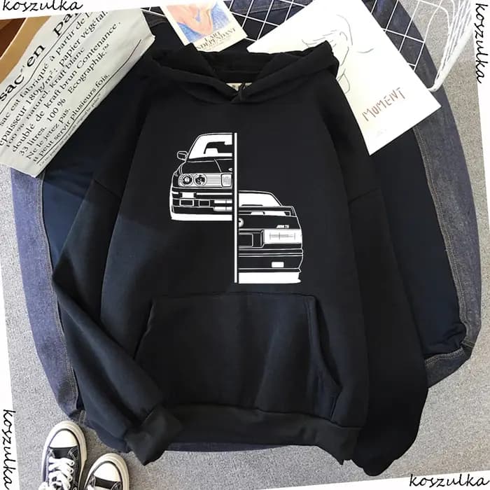 Sweat à capuche de voiture pour hommes, à la mode, imprimé de voiture, hip-hop, Harajuku, nouvelle collection automne et hiver