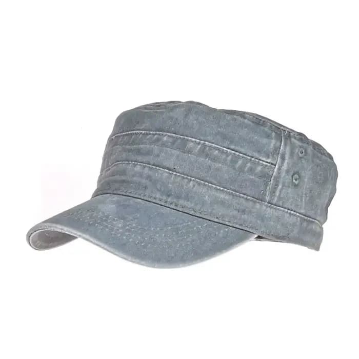 Casquette de baseball à grosse tête pour homme, chapeau militaire, plat, armée, pur coton, extérieur