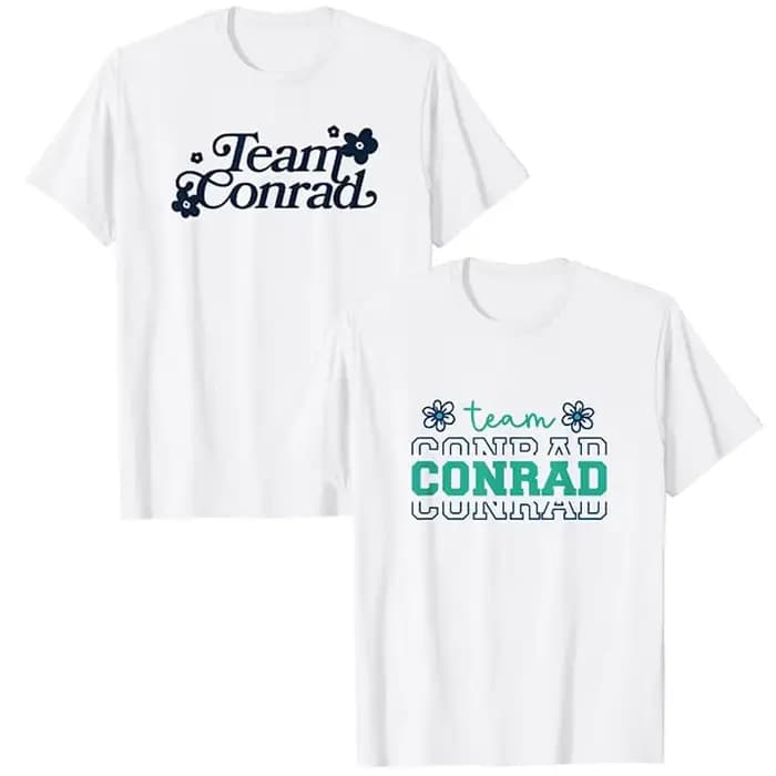 Team Conrad Floral Humor Graphic Tee