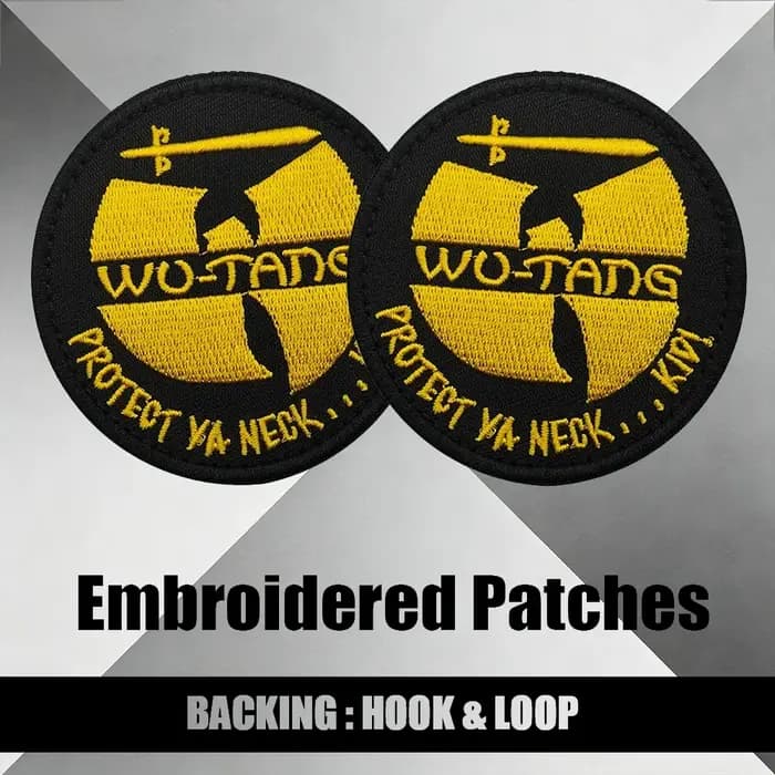 Patch en tissu classique Hip-Hop Wu-Tang Clan