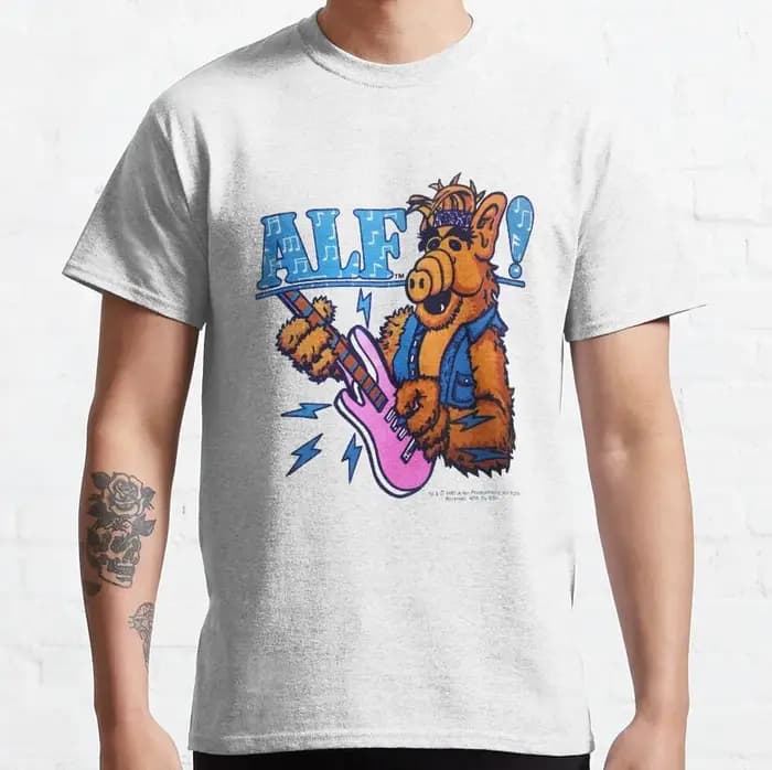 Alfie Y2K vêtements 80s Dessin animé graphique t-shirts 90s Rétro Style alien ALF rick TV Show Unisexe t shirt Adulte toutes tailles S-6XL