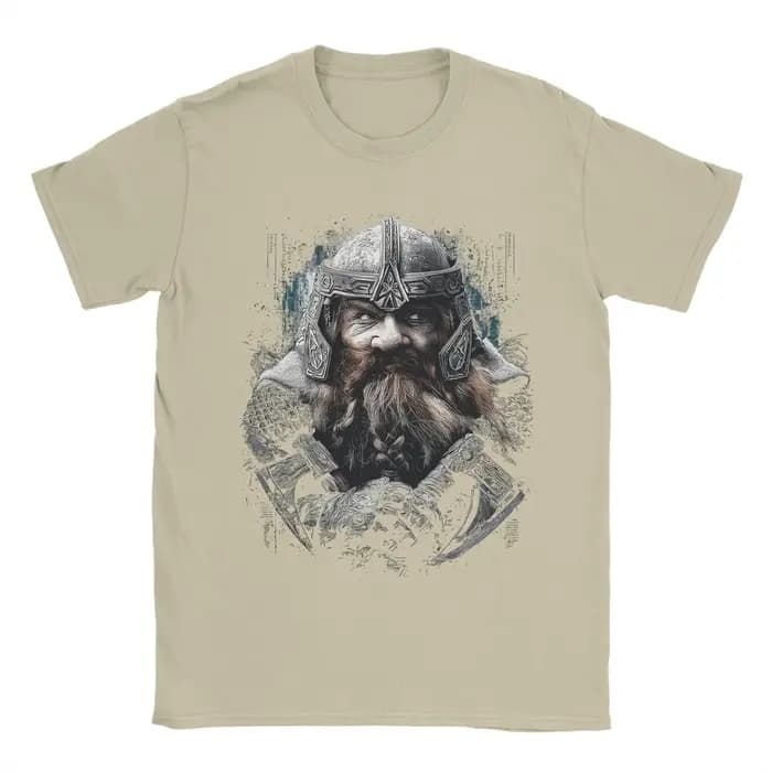 Gimli L-Lords Of The R-Rings T-shirt pour hommes en pur coton