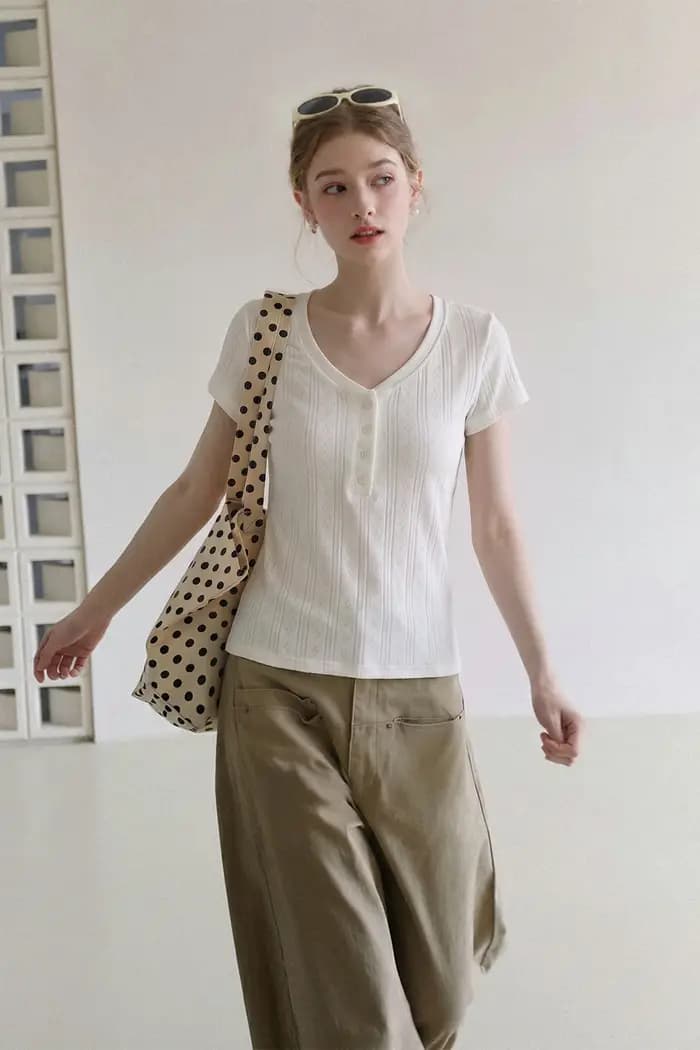 T-shirt blanc pour femme