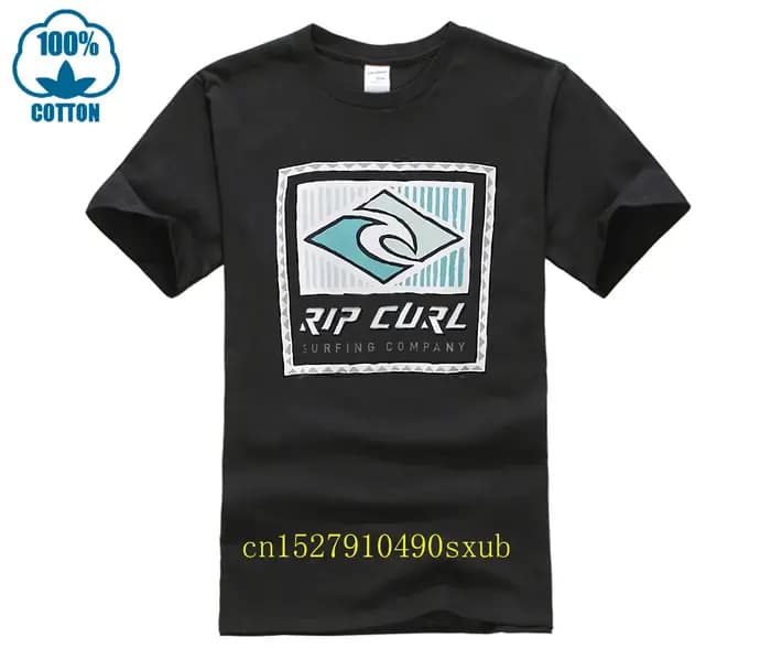 Rip chemise curl hommes 100% coton à manches courtes t-shirts offre spéciale décontracté col rond ample été t-shirt