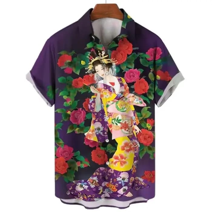 Chemises Geisha japonaises pour hommes