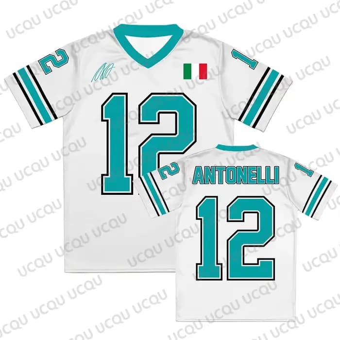 Nouveau T-shirt Streetwear 2026 Kimi No.12 Antonelli pour Pilote de Course