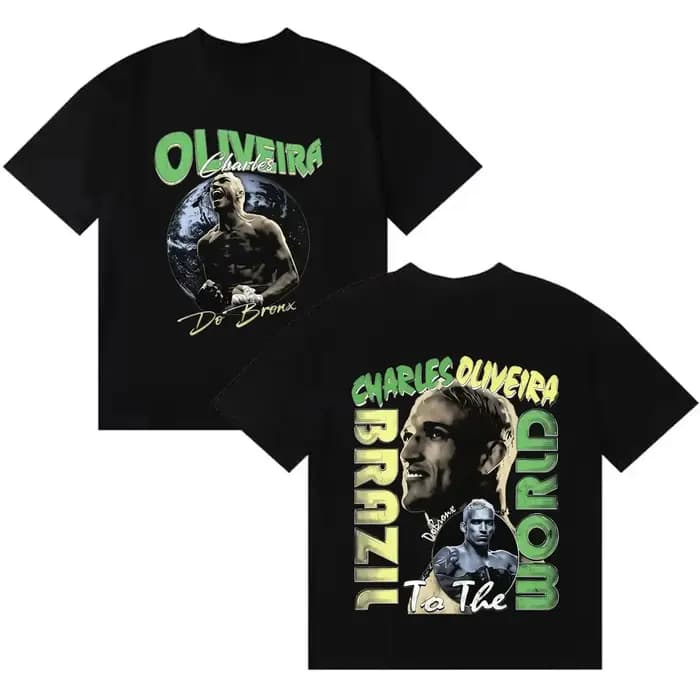 Charles Oliveira – T-shirt imprimé graphique pour hommes et femmes