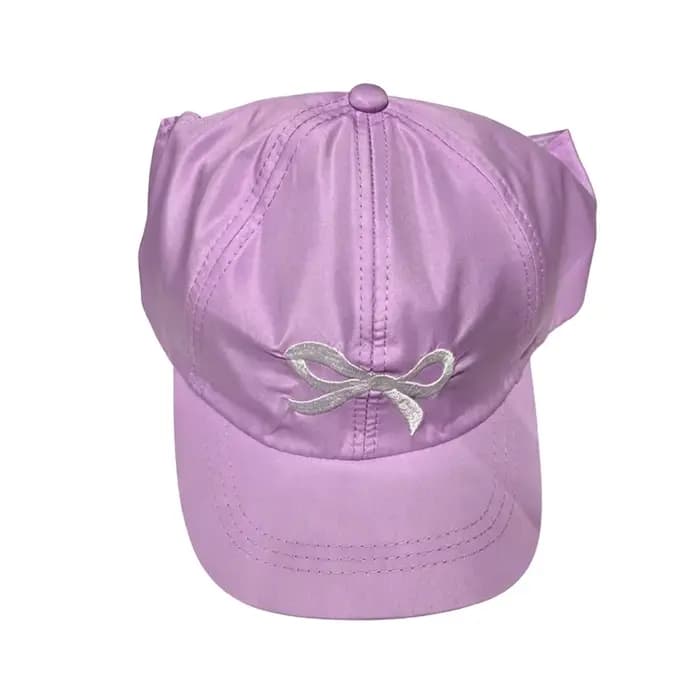 Casquette de baseball brodée avec un nœud Conception de queue vide Sangle réglable 