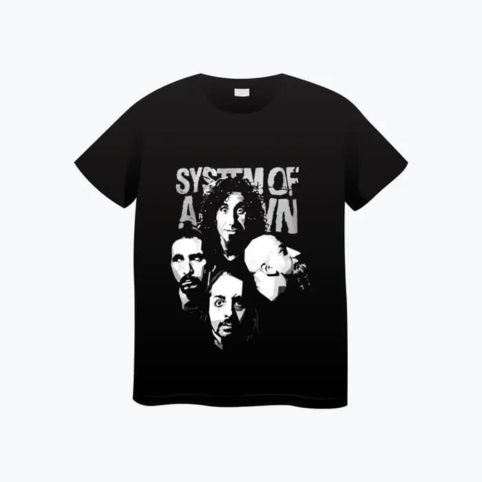 Système d'un groupe vers le bas T-shirt coton doux été T-shirt hommes femmes mode T-shirt femme Rock