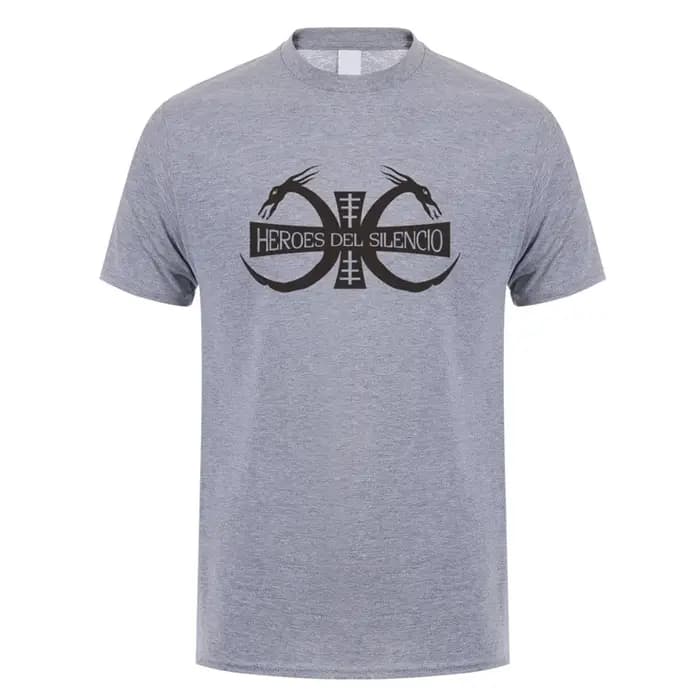 Heroes Del Silencio Rock Band Logo T-Shirts à manches courtes coton décontracté Mans Hip Hop t-shirt LH-266