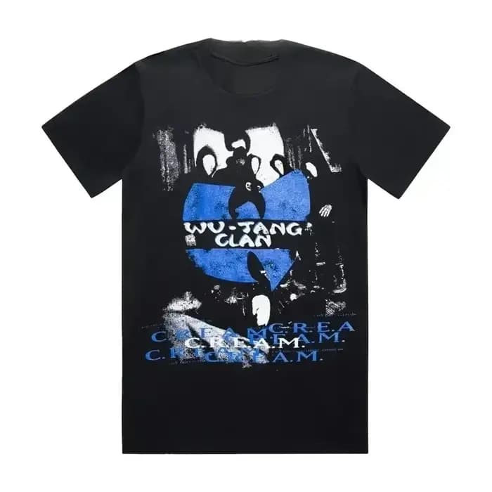 T-Shirt classique imprimé Wu-Tang Clan pour groupe de rap