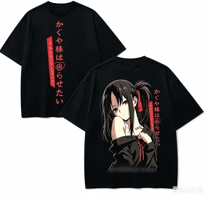 T-shirt Kaguya-sama Love Is War pour les amateurs d'anime, en coton Harajuku, nouveau modèle, mode r