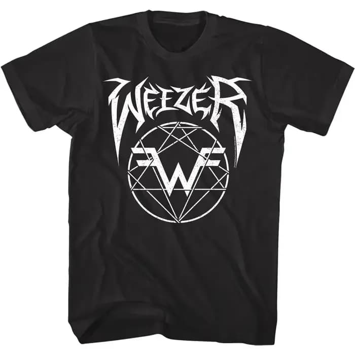 T-shirt pour homme avec logo métallique Weezer, tendance de la mode Y2K, vêtements pour homme, t-shi