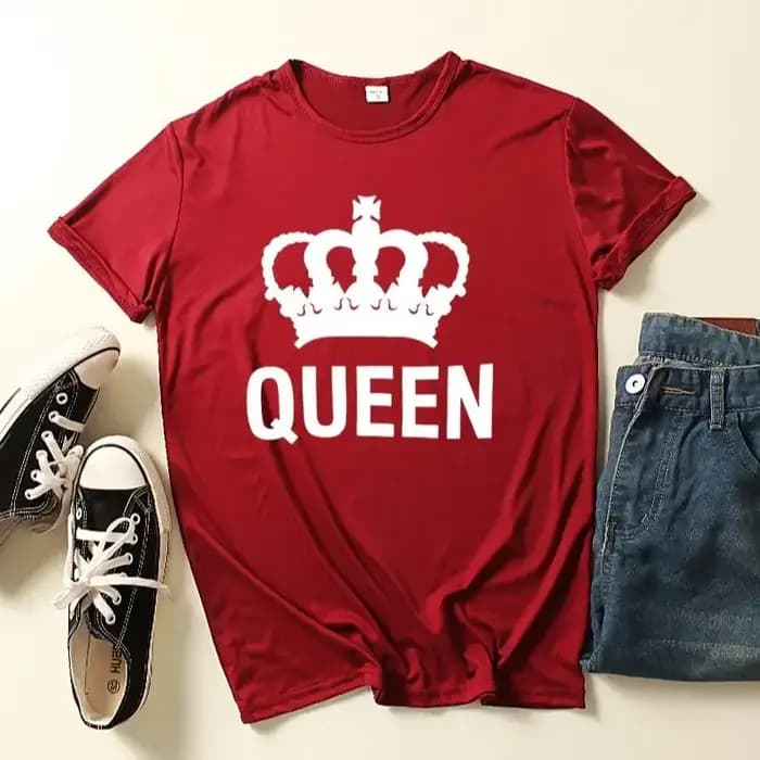 Nouvelle couronne roi reine T-shirt pour hommes et femmes t-shirts graphiques