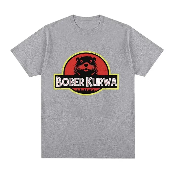 Bober Kurwa Bobr drôle Meme graphique T-shirt hommes femmes mode Hip Hop manches courtes T-shirts amples 100% coton