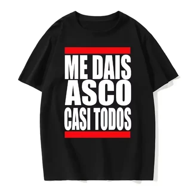 Moi Dais Asco Gasi Todos motif imprimé t-shirt hommes femmes été neutre décontracté vêtements amples Harajuku Hip Hop