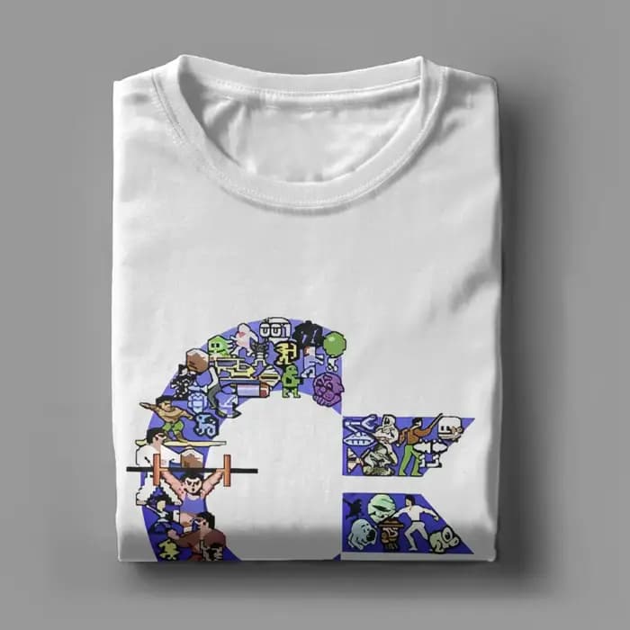 T-Shirt à Manches Courtes en Coton pour Homme
