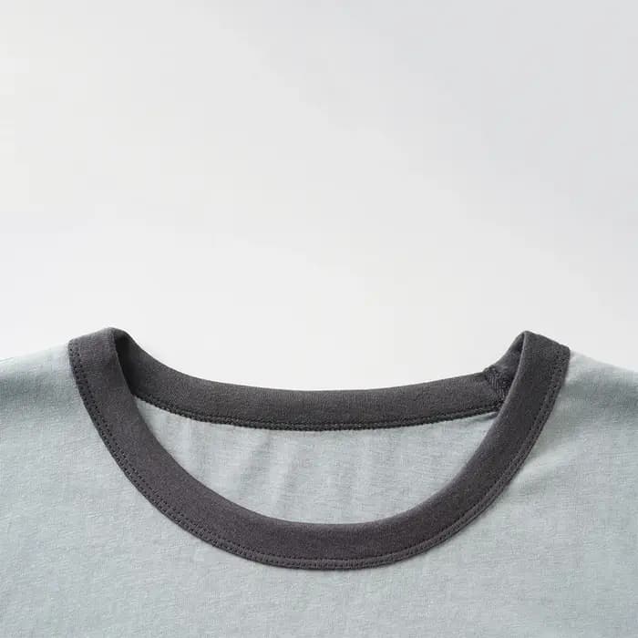 T-shirt Ringer Vintage à Imprimé Rose pour Femme
