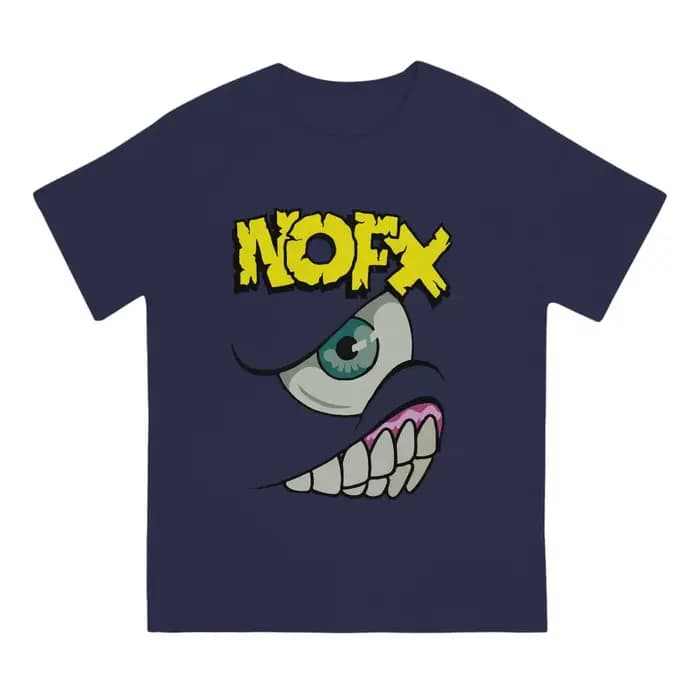 NOFX-T-Shirt manches courtes pour homme, vintage, en coton, à col rond, 1994