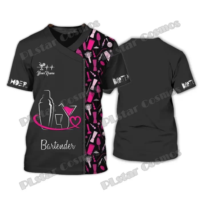 T-shirt unisexe avec nom personnalisé imprimé en 3D pour homme