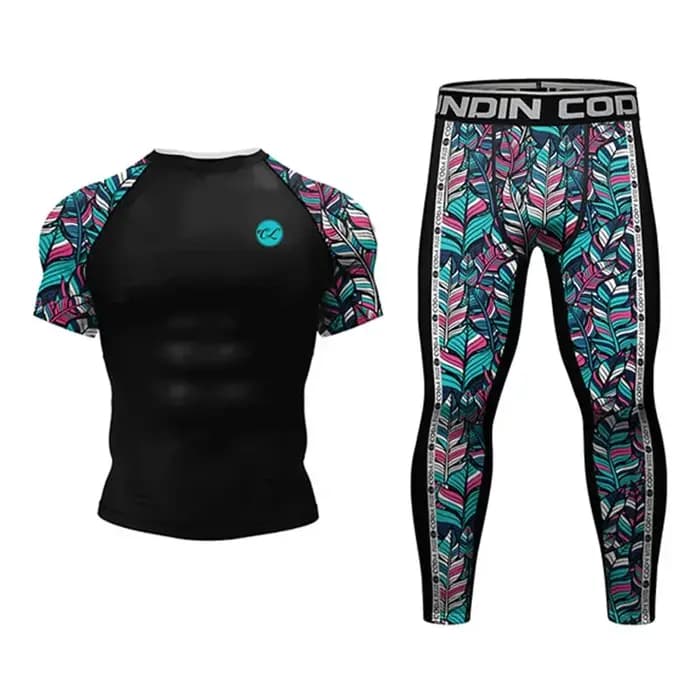 Nouveau Grappling Jiu Jitsu MMA T-shirt + pantalon ensemble Rashguard pour hommes Bjj maillots de boxe Rash Guard MMA Shorts Boxeo vêtements de Sport