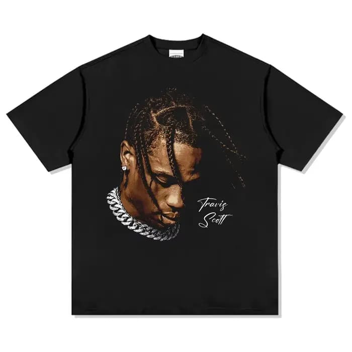 T-shirt graphique Astroworld Vibe Travis Scott, T-shirt surdimensionné Hip Hop Rapper, Streetwear, d