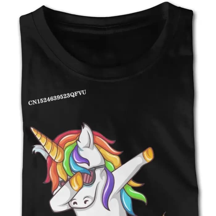 Dabbing licorne T-Shirt hommes garçon 80S Grunge t-shirts chemise pour hommes surdimensionné Anime T-Shirt hommes à la mode marque Vintage T-Shirt