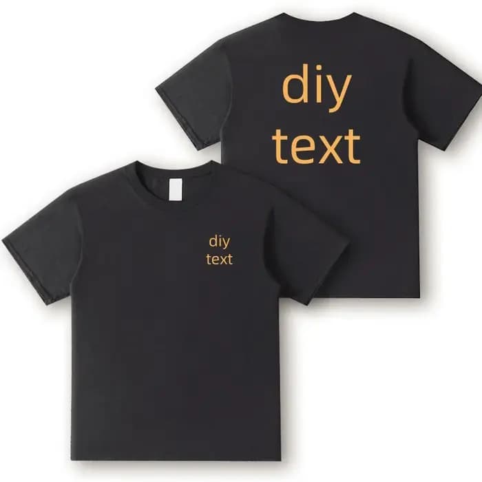 T-shirt en coton brodé personnalisé pour homme – T-shirts décontractés à manches courtes – Hauts stylés sur mesure
