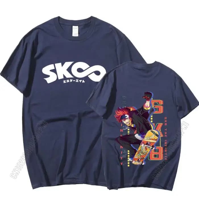 Nouveau japonais Anime Sk8 l'infini T-Shirt hommes Kawaii dessin