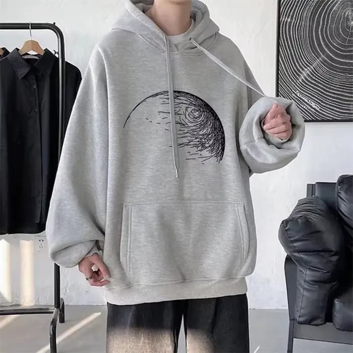 Sweats à capuche College graphiques Goth pour hommes