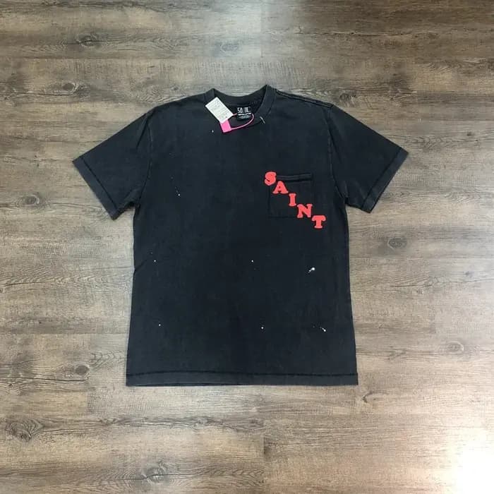 SAINT OF MICHAEL 1:1 mode Streetwear qualité hauts décontracté surdimensionné t-shirt 100% coton ample Vintage
