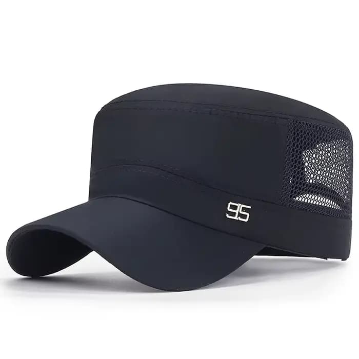 Casquette militaire plate pour hommes