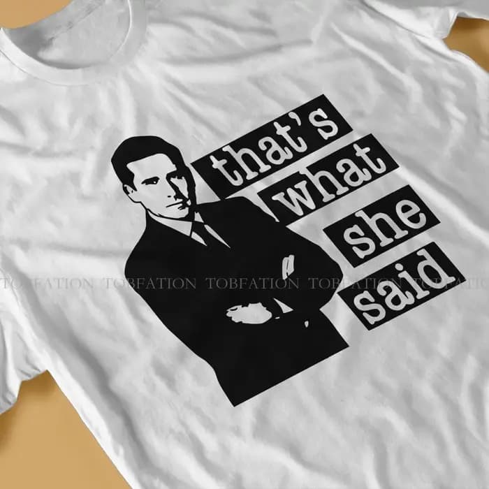 C'est ce que elle a dit hommes t-shirt le bureau Michael Scott TV O cou hauts 100% coton