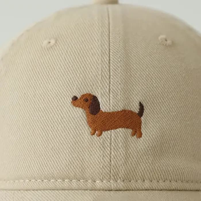 Casquette de baseball brodée Teckel