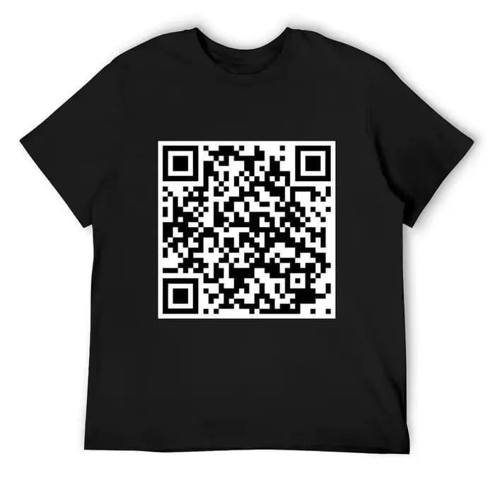 Rick Astley - T-shirt avec code QR Never Gonna Give You Up, t-shirt graphique d'été, t-shirt vintage
