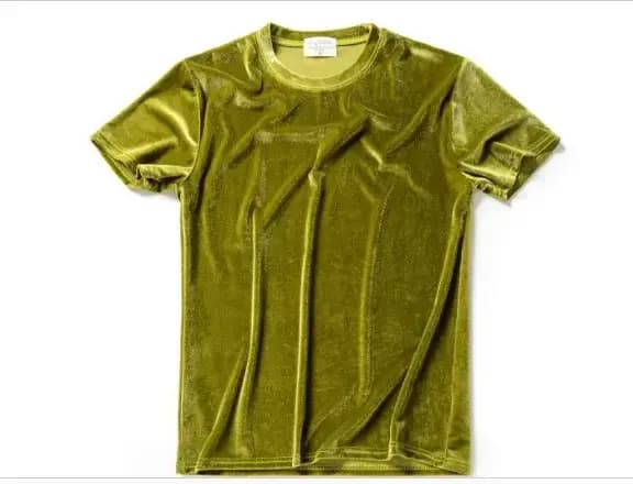 Nouveau T-shirt en velours à manches courtes 2026 – Style décontracté et tendance pour homme – Hauts et t-shirts masculins
