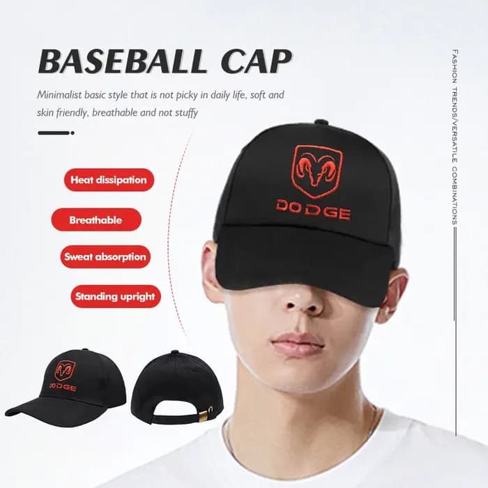 Casquette de Baseball avec emblème Dodge pour hommes et femmes