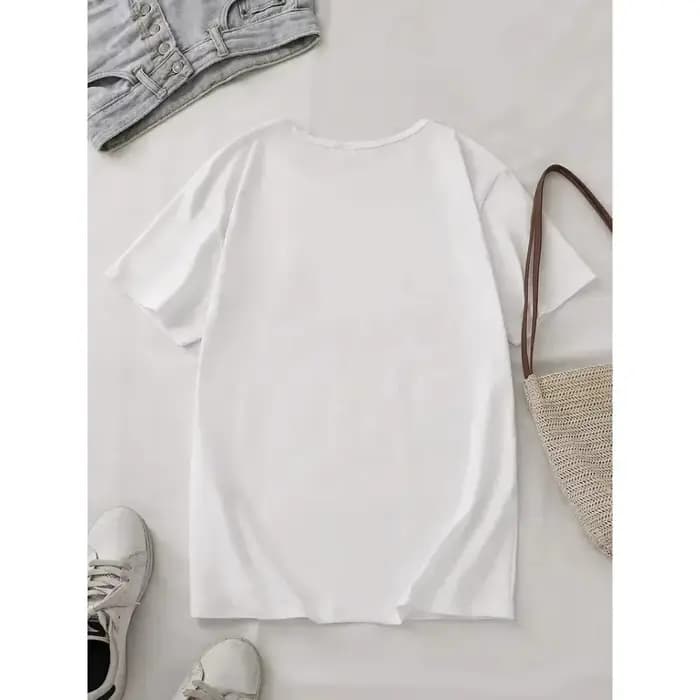T-shirt à manches courtes pour femme avec motif de crabe et de poisson salés mais mignons