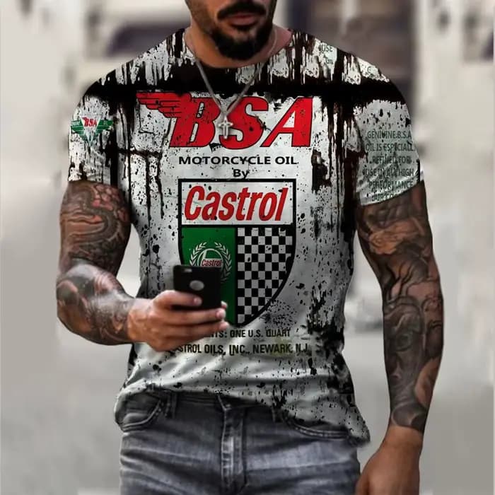 Nouveau T-shirt pour hommes Lemans motif de voiture
