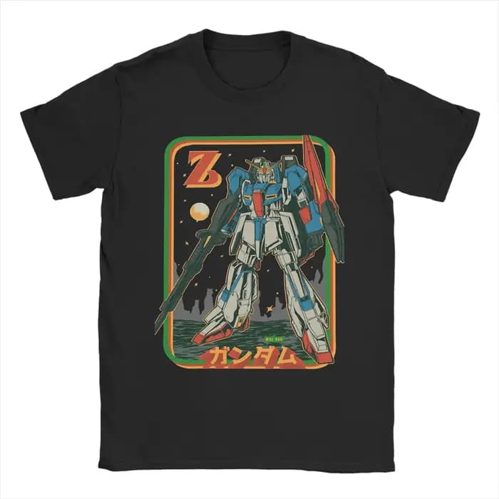 T-Shirt rétro Zeta Gundam pour hommes