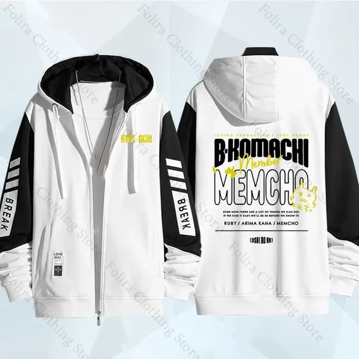 Anime OSHI NO KO série sweat à capuche zippé manteau hommes sweat à capuche zippé sweat à capuche dé