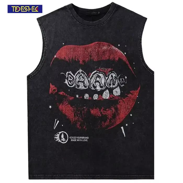 T-shirt surdimensionné en fibre de coton vintage avec motif imprimé Jules