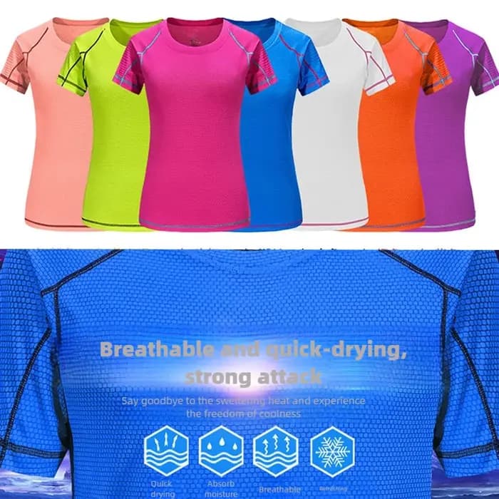 T-shirts à manches courtes à séchage rapide pour femmes – Chemises anti-humidité
