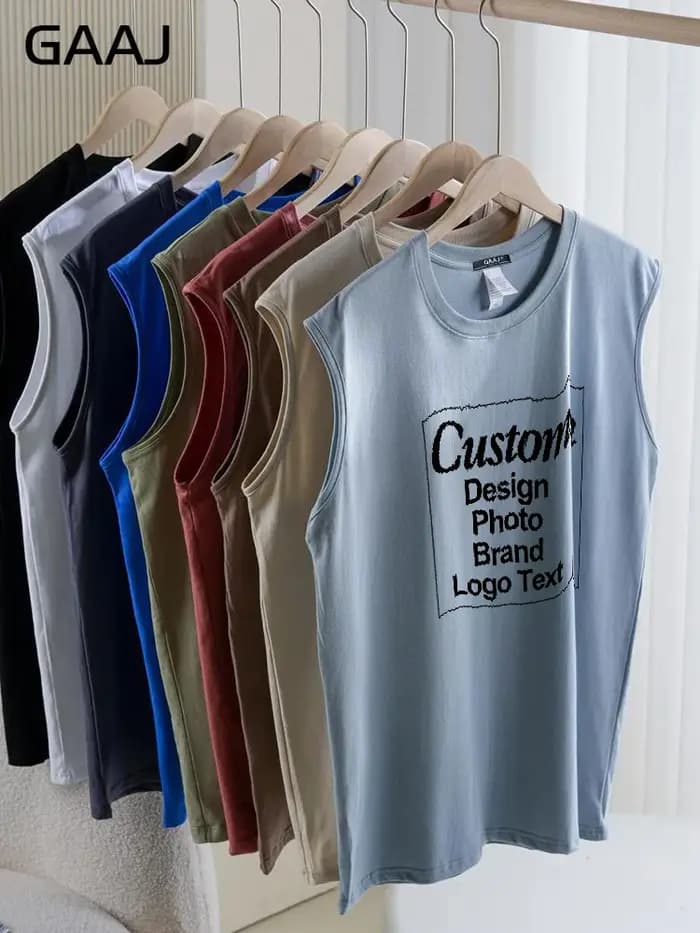 Débardeur personnalisé 100% coton avec impression DIY