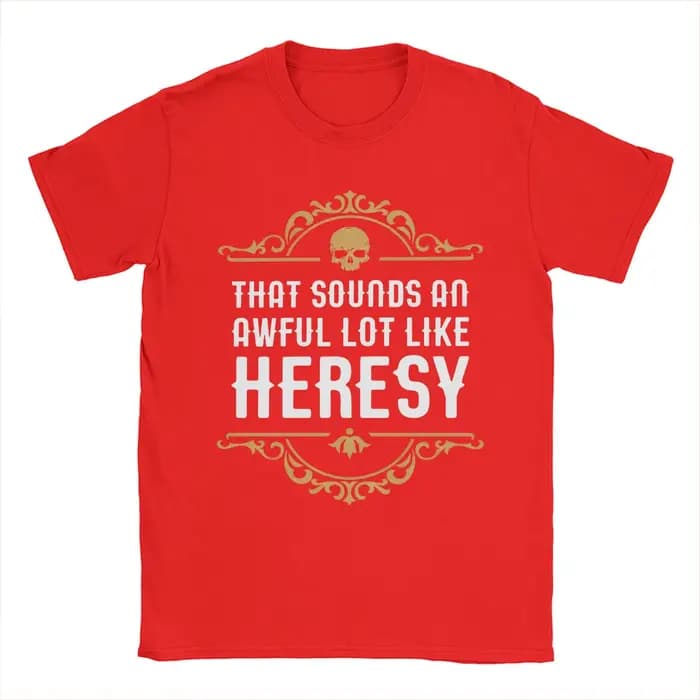 Vintage Heresy drôle Wargaming w-wahammer 40k T-Shirts femmes col rond coton