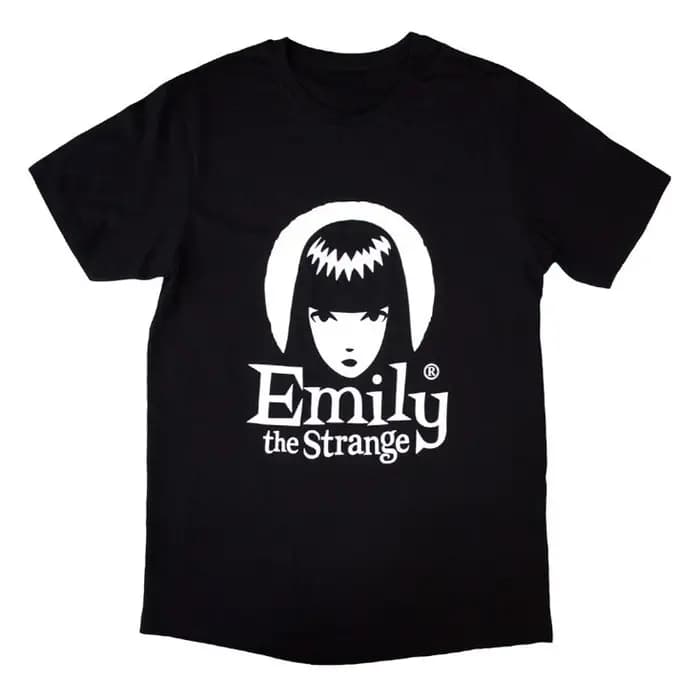 Emily The Strange Halo Logo Band T-Shirt en coton